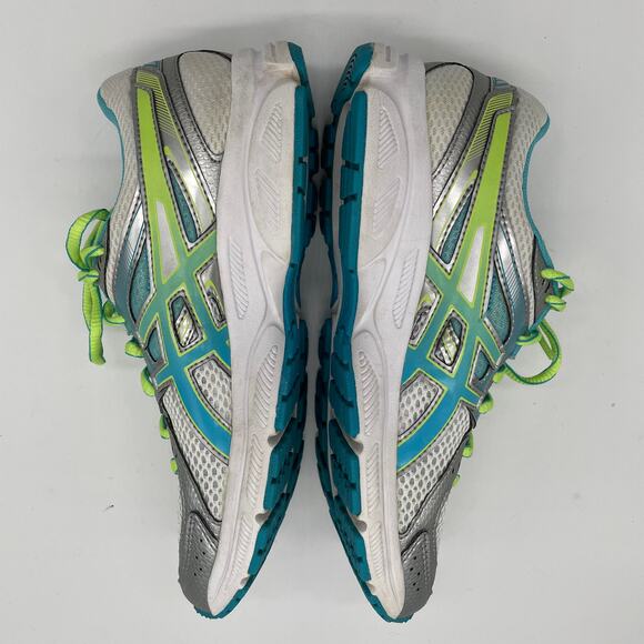 ASICS Gel-Contend 2 Women's Athletic Sneakers - White/Turquoise/Sharp Green - 7 - Picture 7 of 11